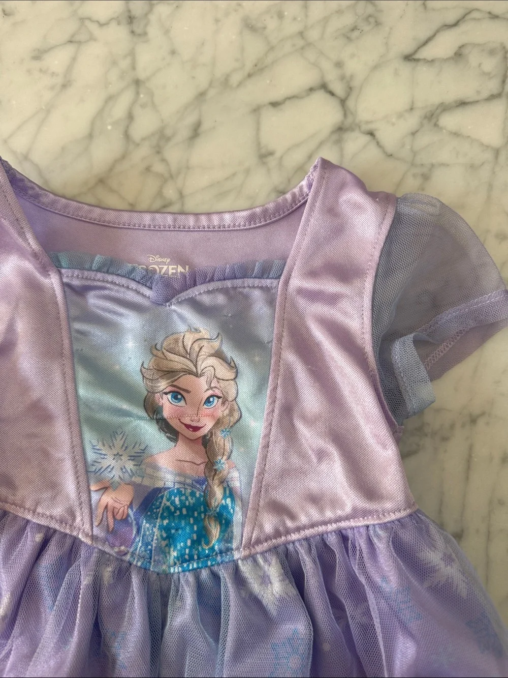 Disney Frozen Elsa Girls Nightgown Sz 2T - Picture 2 of 5